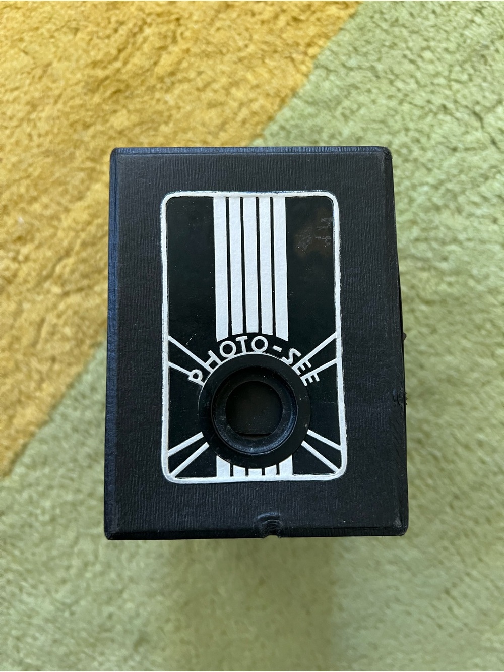 Photo-Sec Model A HOLO-SELF Vintage Black Box Camera
